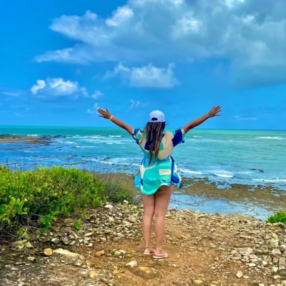 Trilha na Ilha de Santo Aleixo