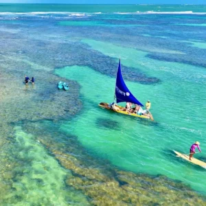 Jangadas em Porto de Galinhas
