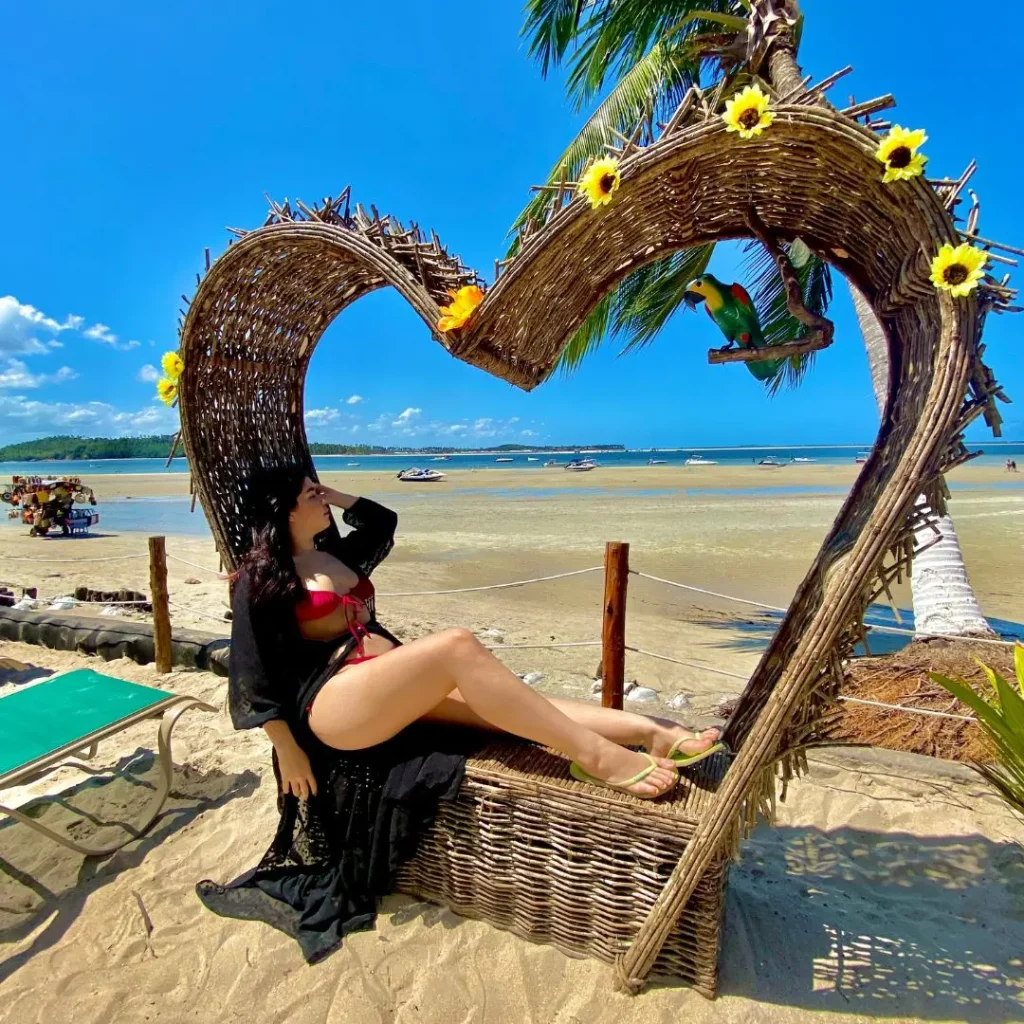 Foto instagramável praia dos carneiros