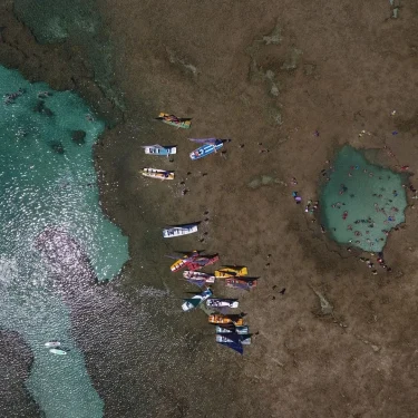 Jangadas em Porto de Galinhas