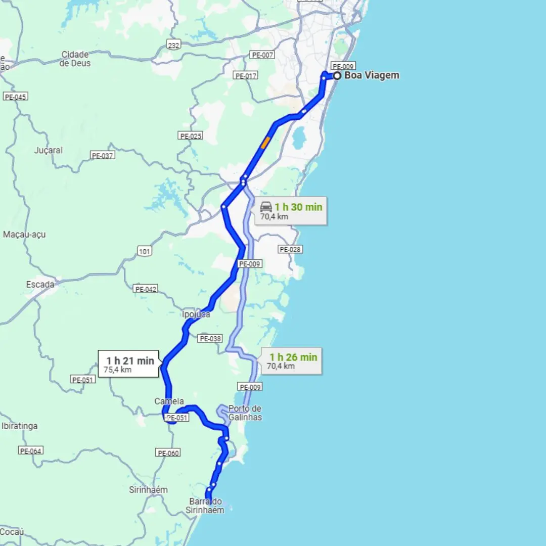 Mapa Recife Ilha de Santo Aleixo