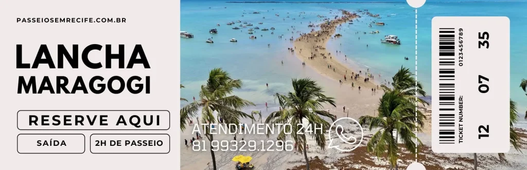 Passeio de Lancha em Maragogi